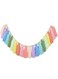 Wall Hanging Decor Wooden Bead Rainbow Tassel Garland Earth Toned Pastel Pom Pom for Classroom Bathroom Nursery Kids Bedroom Dorm Office Birthday Party Baby Shower Decoration (Pastel)