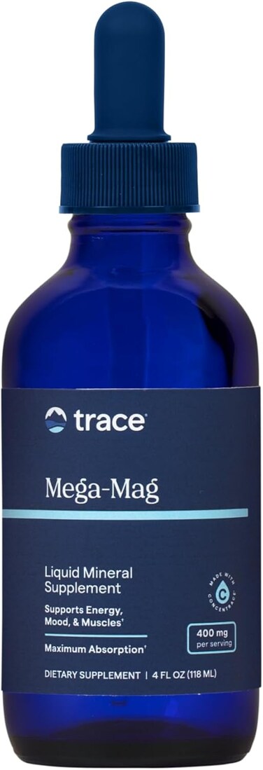 Trace Minerals Mega-Mag 400Mg Magnesium Chloride Liquid 4 Fl Oz. (118ml)