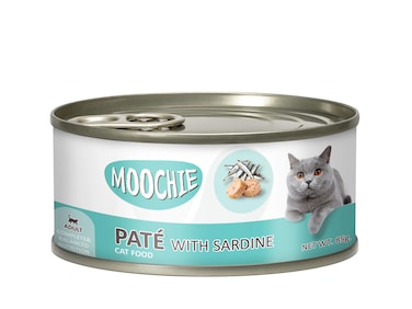 Moochie Adult Pate With Sardine 85g - can  Pack of 12