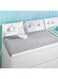 IIEPECA Portable Ironing Mat Blanket Ironing Board Replacement, Iron Board Alternative Heat Resistant Pad Iron Pad Cover Grey 33"X 18