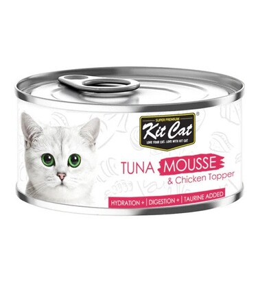 Kit Cat Tuna Mousse with Chicken Topper-80g