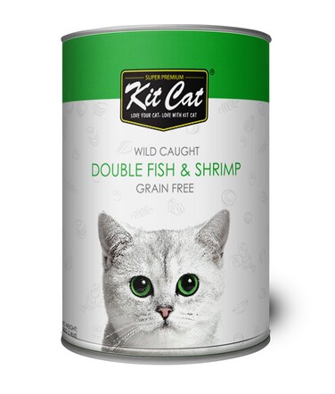 Kit Cat Double Fish &amp; Shrimp Wet Food 400G