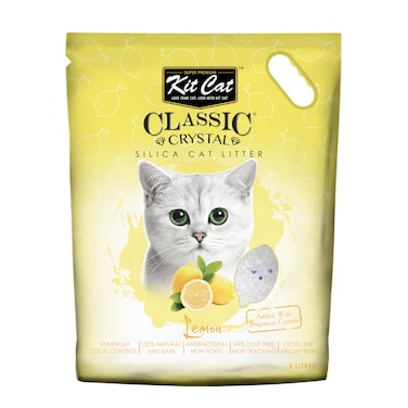 Kit Cat Classic Crystal Cat Litter &ndash; Lemon (5 Litres)