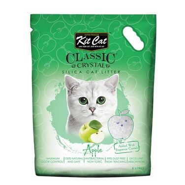 Kit Cat Classic Crystal Cat Litter &ndash; Apple (5 Litres)