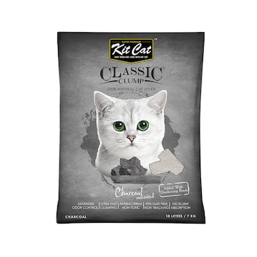 Kit Cat Classic Clump Cat Litter 10L (Charcoal)