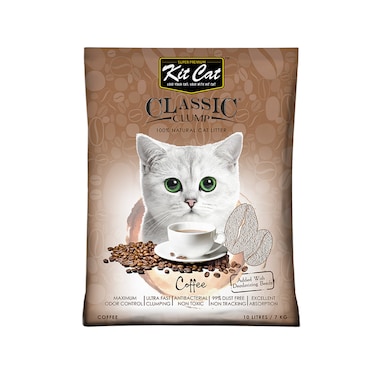 Kit Cat Classic Clump Cat Litter 10L (Coffee)