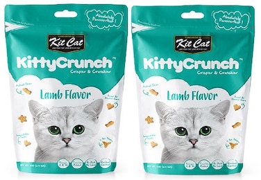 pack of 2 Kit Cat Kitty Crunch Lamb Flavor 60g