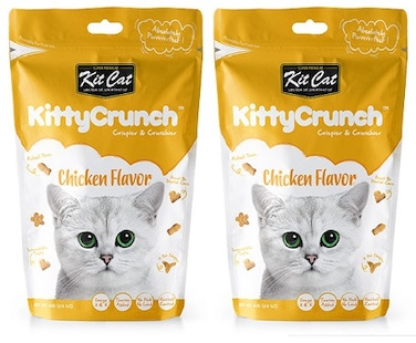 pack of 2 Kit Cat Kitty Crunch Chicken Flavor 60g