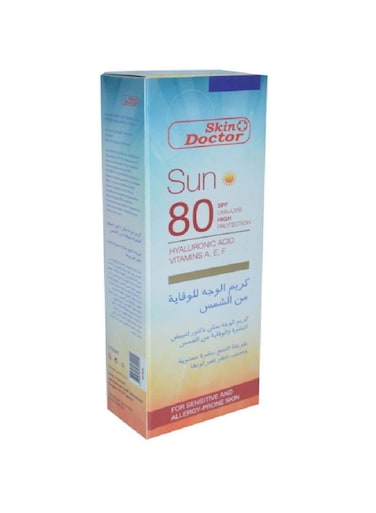 SKIN DOCTOR SPF80 UVA/UVB SUN PROTECTION FACE CREAM 125ML
