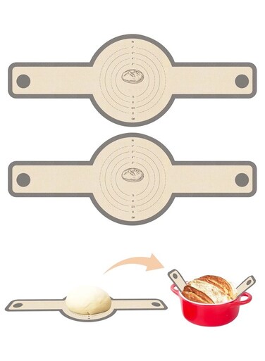 PCS Silicone Bread Sling,Non Stick Reusable Sourdough Baking Mat Easy Clean Baking Tools Accessories