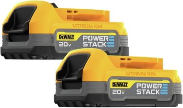 DEWALT 20V MAX POWERSTACK Lithium Ion Battery 2 Pack (International Version)