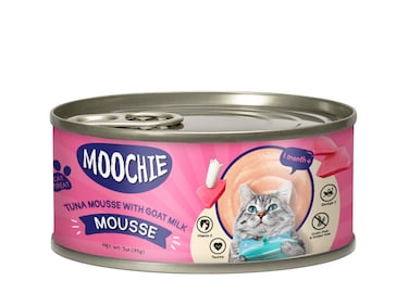Moochie Kitten Mousse Tuna With Goatmilk 85g - can  Pack of 12