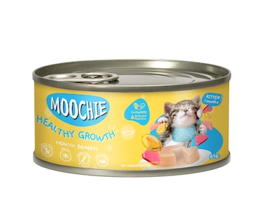 Moochie Kitten Mousse Tuna &amp; Chicken Recipe 85g - can  Pack of 12