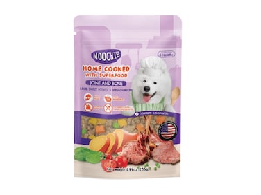Moochie Home Cooked Dog Food  - Joint and Bone - Lamb, Sweet Potato &amp; Spinach Recipe 255g  Pack of 12