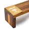 Billi Acacia Wood Footed Sushi Board 35x12x10CM &ndash; Premium Wooden Serving Platter with Raised Stand, Brown