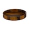 Billi Acacia Wood Serving Round Tray 14 inch - Premium Wooden Round Platter with Handles Elegant Rustic Serving Tray for Snacks, Drinks, Breakfast &amp; D&eacute;cor