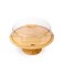 Billi Rubberwood Cake Dome with Glass Lid, 32.5cm Large Cake Stand, Wooden Dessert Display Stand, Round Cake Holder for Bakery, Parties, Kitchen &amp; Serving