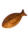 Billi Fish-Shaped Acacia Wood Condiment Set &ndash; Includes 3 Glass Bowls and 3 Wooden Spoons, W18.5 x L40.5 x H6.2 cm &ndash; Stylish Acacia Wood Serving Tray for Sauces, Spices, and Snacks