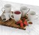 Mikasa Gourmet Basics Stoneware Mugs Pack Of 6 With Assorted Embossed Patterns (White)