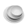 Mikasa Swirl Porcelain Dinnerware Set, 24 Piece, Elegant White Tableware Set