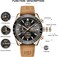 BY BENYAR Mens Watches Chronograph Analog Quartz Movement Stylish Sports Designer Wrist Watch 30M Waterproof Elegant Gift for Men Goldblack-brl