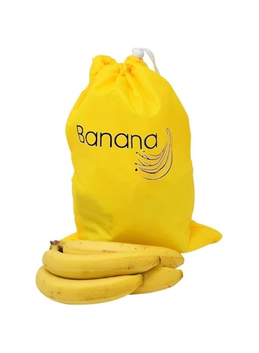 Banana Storage Bag &ndash; Lightweight, Washable, Durable Freshness Bag to Prevent Ripening and Extend Shelf Life Up to 2 Weeks &ndash; Ideal for Fridge Organization, by Brownish Arte.