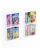 NIUBEE Acrylic Wall Shelf 15in 4pcs, Floating Kids Bookshelf Wall Mount, Clear Shelves Storage for Bathroom, Living Room, Bedroom, Great for Books,Toiletries, Cosmetics and Artwork.