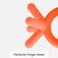 Comotomo Easy To Grab Silicone Baby Teether Orange