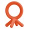 Comotomo Easy To Grab Silicone Baby Teether Orange