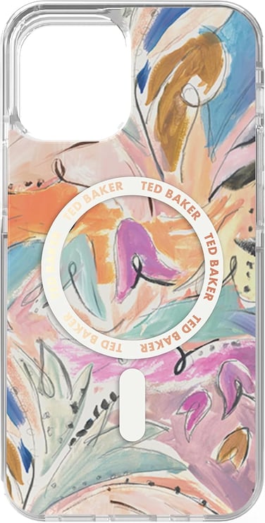 TED Baker Aliy Antishock Case For iPhone 14 Compatible With MagSafe, Art Print, Multicolor, 87968,