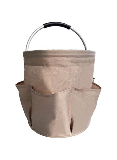 Tazweeq Outdoor Camping Picnic Basket,Bento Bag,Large Capacity Lunch Bag,Reusable Lunch Box for Office,Picnic,Leak-proof Cooler Bag(khaki)