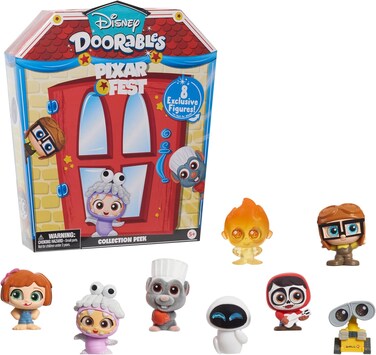 Disney Doorables Pixar Fest Collection Peek Includes 8 Collectible Figures