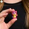 Just Play Disney Doorables Neon Glow Peek Figures, 5 Special Edition 1.5-Inch Collectible Figurines, Kids Toys For Ages 5 Up