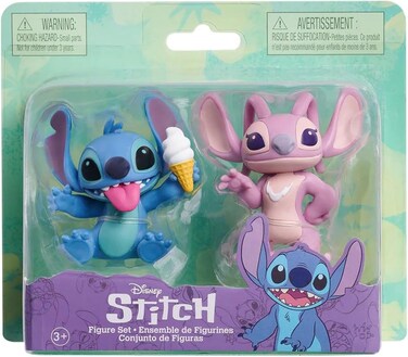 Just Play Disney Lilo and Stitch Ice Cream Stitch and Angel Figure Set