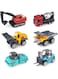 Manrock Construction Vehicle Truck Toys, 6 Mini Engineering Excavator Bulldozer Forklift Cars Toy Set for Boys Toddlers Birthday Christmas Gifts (Colorful)