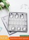 6 Pieces of Stainless steel soup spoon set, Korean style tableware tea spoon, mirror polished, thickened and easy to clean, suitable for household, commercial and restaurant use, 3.6 * 18.5cm,silver