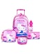 TRUCARE Sanrio Hello Kitty 5-in-1 Trolley School Bag Set - Ergonomic Backpack, Water Bottle, Lunch Box, Insulated Bag &amp; Pencil Case, Lightweight &amp; Durable, for Girls 6+, Perfect for School &amp; Travel