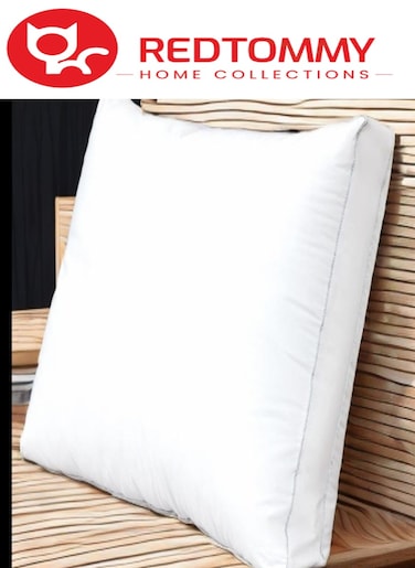 Double Piping Pillow With Grey Line Cotton Bed Pillow Microfiber 50x70cm Made in Uae