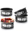 Bolivia's Mini Cake Pan, 4 PCS Mini Cheesecake Pan with Removable Bottom, Nonstick Leakproof 4 Inch Springform Pan, Round Cake Pan, Suitable for Baking Crushed Cakes Pies Quiches