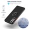 Samsung Galaxy A56 Case/Galaxy A36 Case Flexible Silicone Bumper, Camera Protection Thin Translucent Shockproof Matte Cover with 360 rotational Magnetic Ring Holder For Samsung Galaxy A56 (Black)