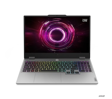 Lenovo LOQ 15AHP10 Laptop, 15.6" FHD (1920x1080)IPS 144Hz Display, Processor Ryzen 7 250 32GB 2TB RTX 5050 GPU, White Backlit, English, Color Luna Grey, Windows 11 Home