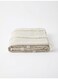 130 x 160 cm Premium Woven Cotton Montreal Throw Blanket in White 400GSM Textured Boho Sofa Cover and Decorative Bed Runner with Corner Tassels