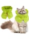 FACULX Cat Recovery Collar, Soft Adjustable Cat Cone Alternative, Lightweight Waterproof Fasteners Collars for Cats Kittens Puppies, After Surgery Stop Licking and Daily Use (Green, S(Neck6.3-9.1"))