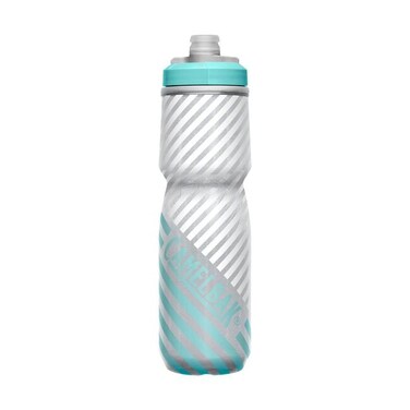 CAMELBAK- PODIUM CHILL OUTDOOR 24OZ- GREY/TEAL STRIPE