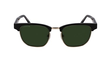 Lacoste Black/Gold Bio INJ-G820 Male Sunglass Modified Rectangle Full Rim