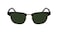 Lacoste Black/Gold Bio INJ-G820 Male Sunglass Modified Rectangle Full Rim