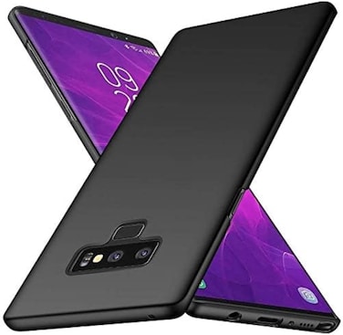 Muzz Slim Fit Soft TPU Silicone Back Cover Case for Samsung Galaxy Note 9, Matte Black (Galaxy Note 9)
