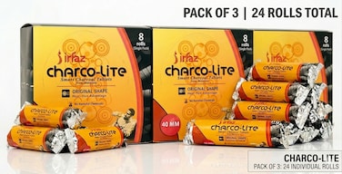 فحم شاركو لايت - فحم إرفاز سمارت بخور (عبوة من 3 قطع   240 قطعة)