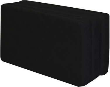 KarpentoneFoam Folding 3.0 Pieces Foldable Mattress Black With Hand Carry Cover Size 180x120x7 Centimeters