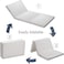 Karpentone Foldable 3Pieces Travel camp,  guest Foam Mattress with Hand Carry Cover for Baby & Adult Size 180Lx90Wx7H CM
